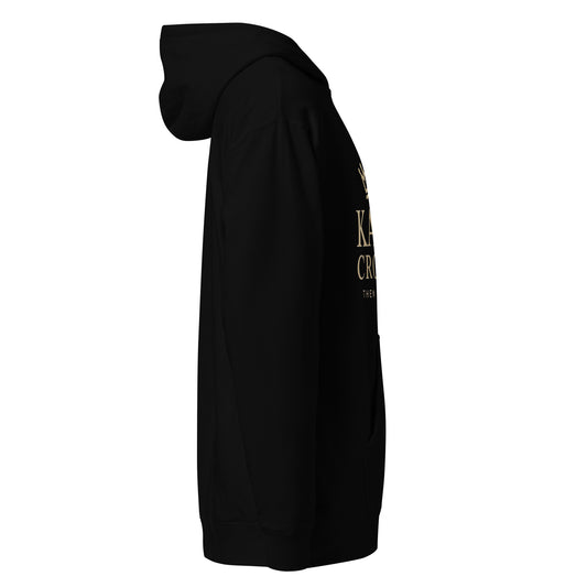 KASH CROWN Heavy Hoodie in black — right side view