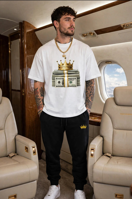 KASH CROWN Crown & Cash Tee — lifestyle photo