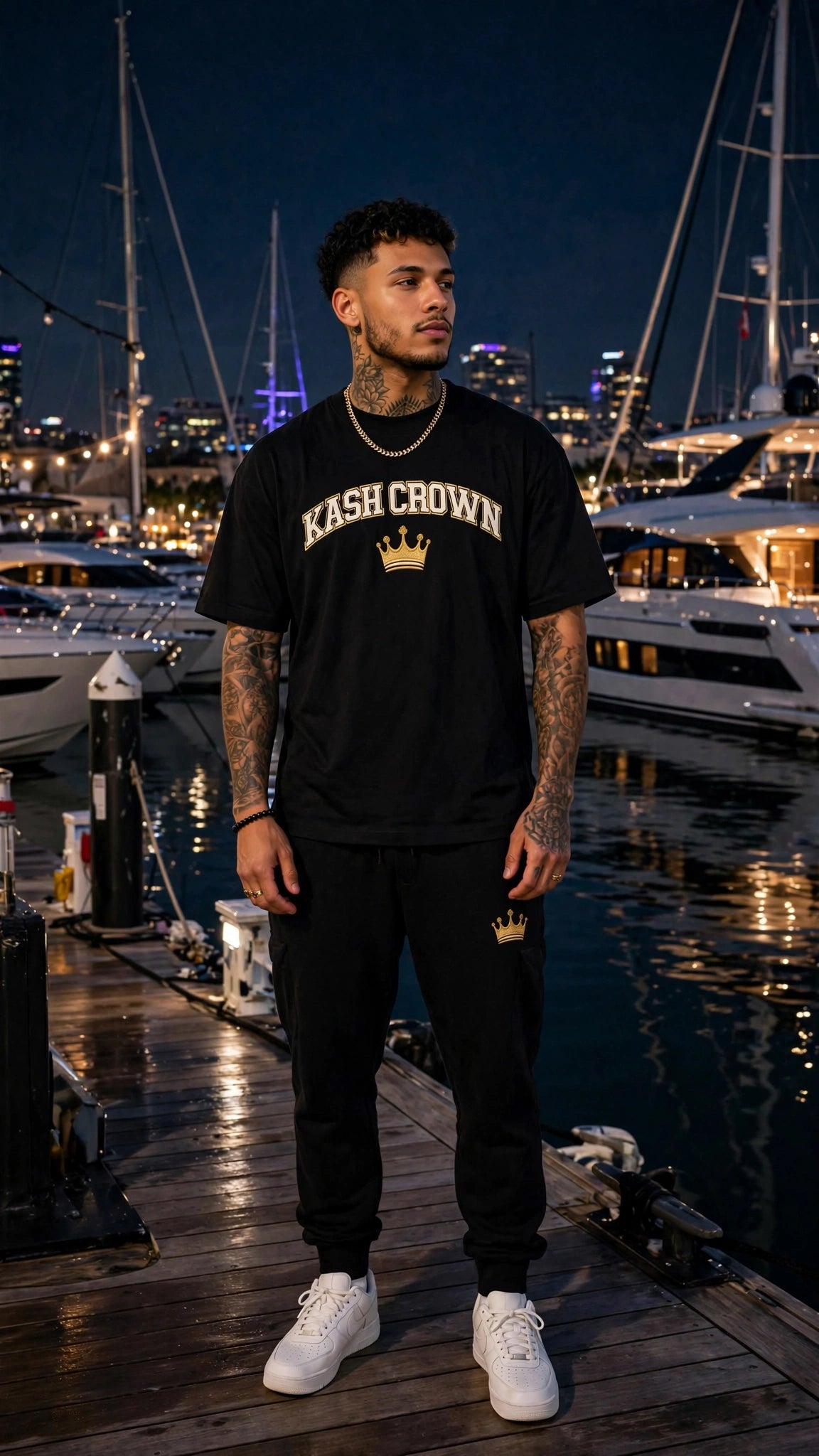 KASH CROWN Varsity Arch Tee — Essentials