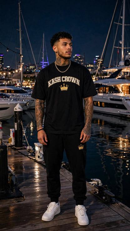 KASH CROWN Varsity Arch Tee — Essentials