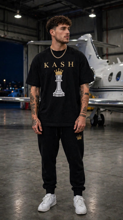 KASH CROWN Script Logo Tee — Essentials