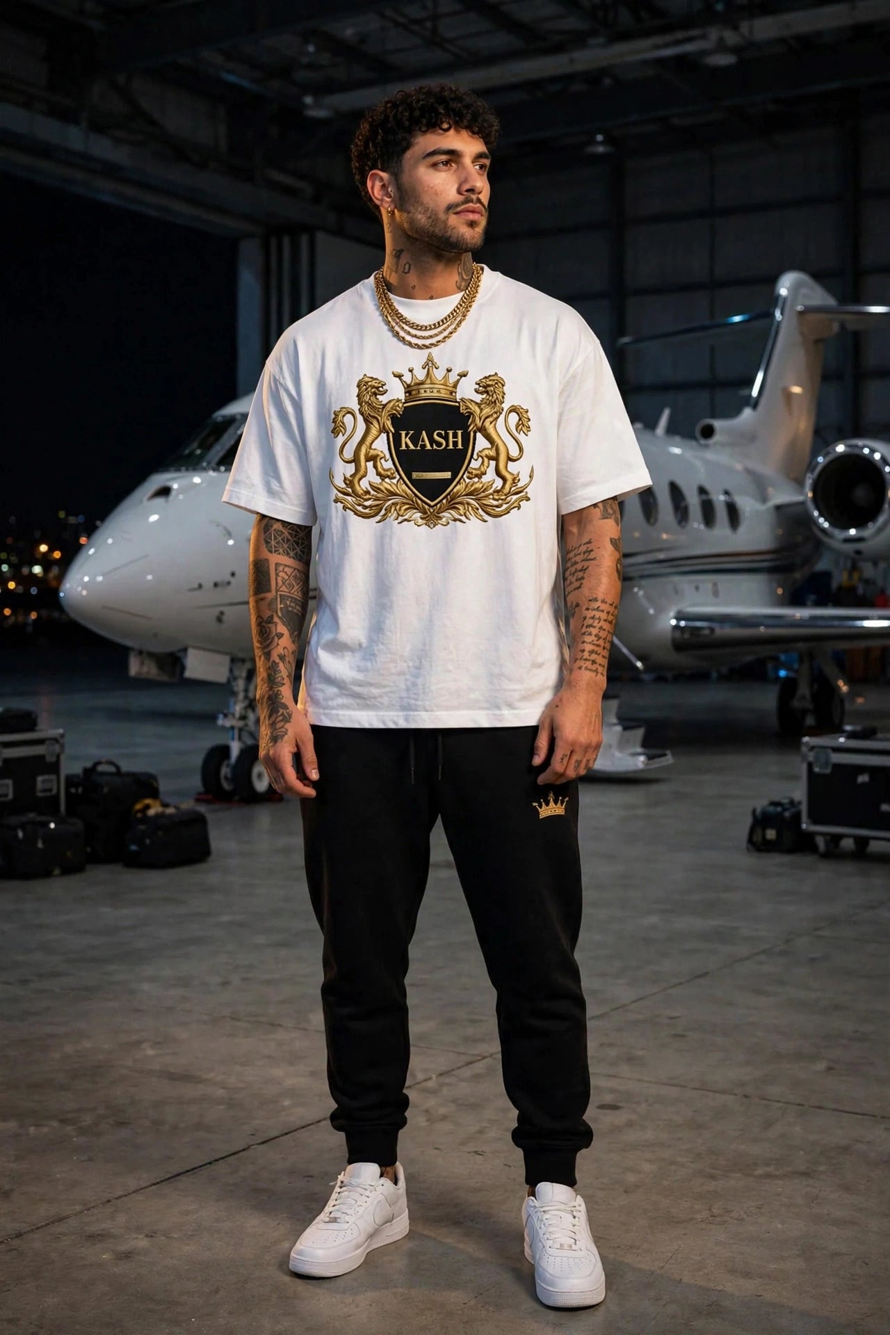 KASH CROWN Crest Emblem Tee — Essentials