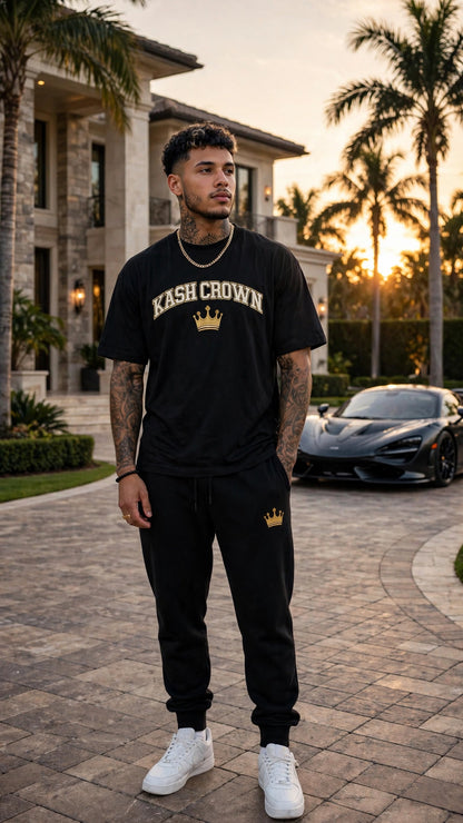 KASH CROWN Varsity Arch Tee — Essentials
