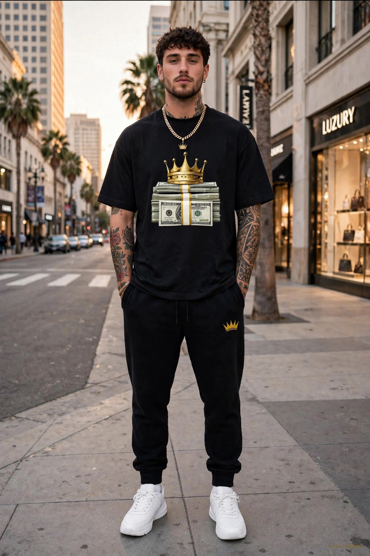 KASH CROWN Crown & Cash Tee