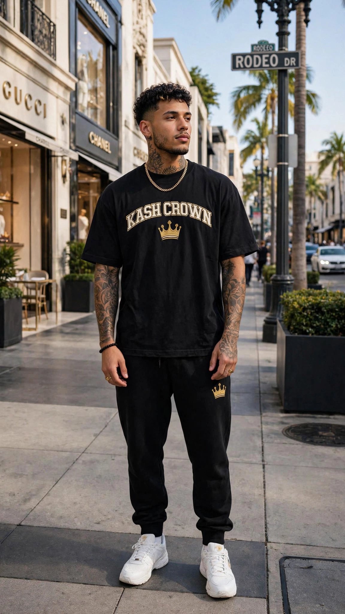 KASH CROWN Varsity Arch Tee — Essentials
