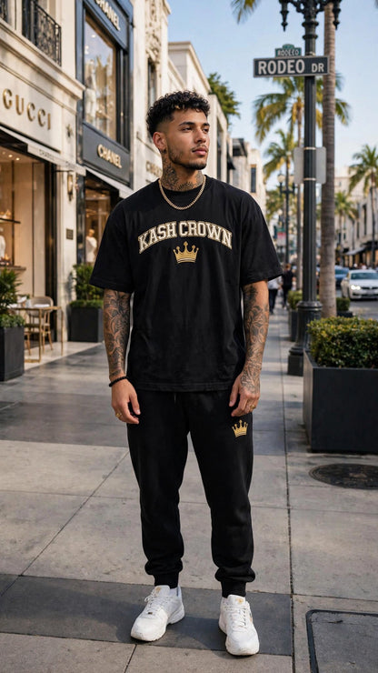 KASH CROWN Varsity Arch Tee — Essentials