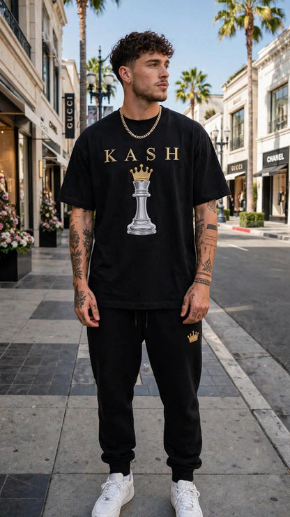 KASH CROWN Script Logo Tee — Essentials
