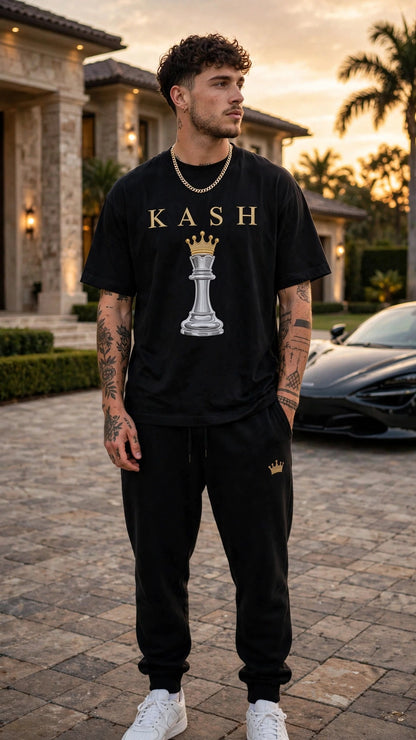 KASH CROWN Script Logo Tee — Essentials