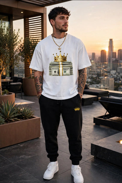KASH CROWN Crown & Cash Tee — lifestyle photo