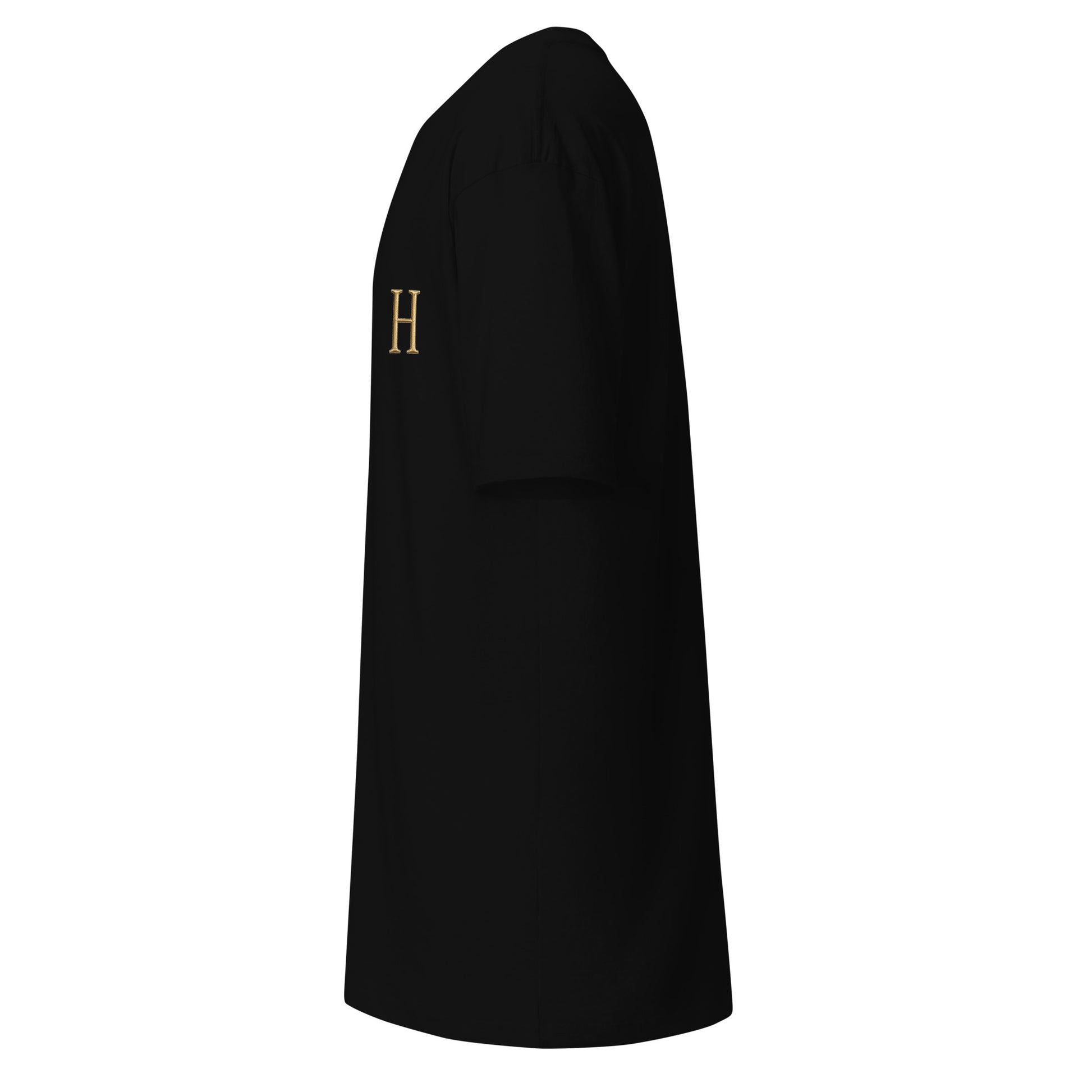 KASH CROWN Crowned Queen Tee in black — left side view