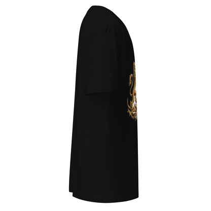 KASH CROWN Royal Crest Tee in black — right side view